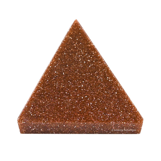Amazing Gemstone Red Goldstone Pyramid Crystal Healing Stones - 1" Great Pyramid Figurine of Natural Stone Pyramid for Meditation, Reiki, Chakra Balancing and Crystal Pyramids Grid