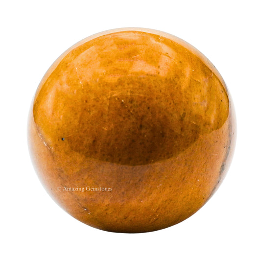 Amazing Gemstone Yellow Jasper Crystal Ball - 1 Inches Crystal Sphere Meditation Balls for Witchcraft and Decorative Balls - Crystals and Healing Stones Beginners Gift (Pack of 1)