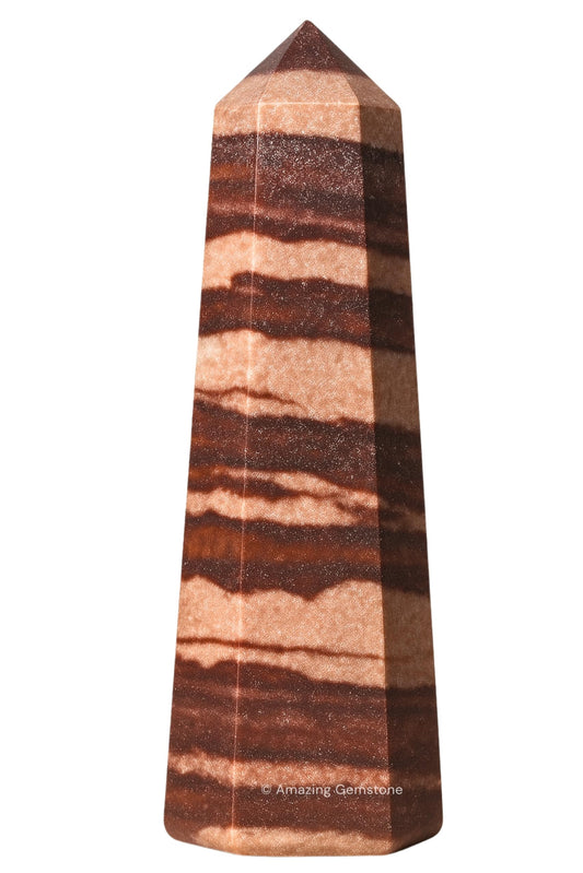 Amazing Gemstone Narmada Shiva Lingam Crystal Towers ~ Natural Healing Crystal Point Obelisk for Reiki Healing and Crystal Grid (3" to 4" INCH)