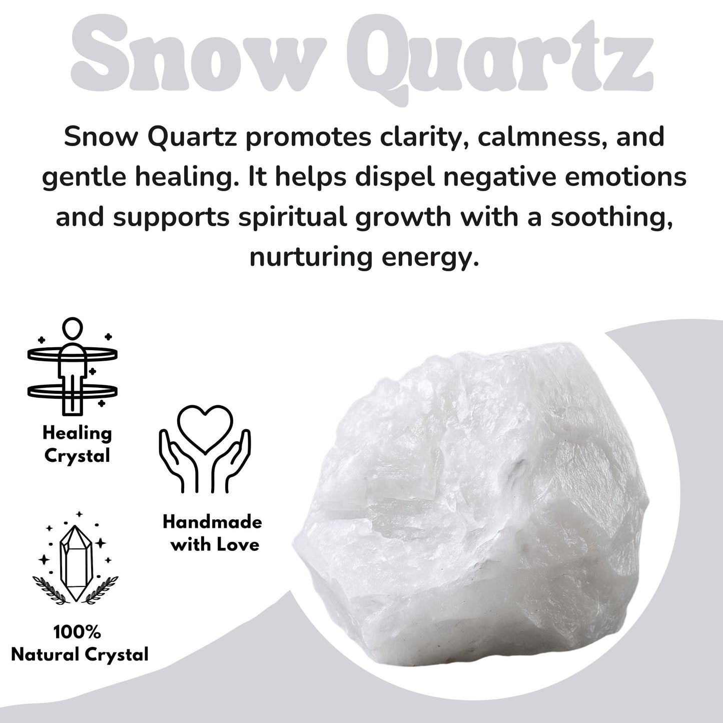 Amazing Gemstone Snow Quartz Raw Crystals and Healing Stones, Natural Rocks for Tumbling - DIY Raw Stones and Crystals, 2 Pieces