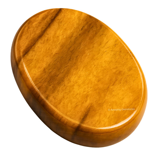 Amazing Gemstone Yellow Jasper Worry Stone Crystals and Healing Stones - Worry Stones for Stress Relief Gifts - Piedra Crystal Fidget for Meditation - Unique Stocking Stuffers and Birthday Gifts