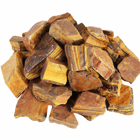 rockcloud 1 lb Natural Crystals Raw Rough Stones for Cabbing,Tumbling,Cutting,Lapidary,Polishing,Reiki Crytsal Healing,Tiger's Eye Stone