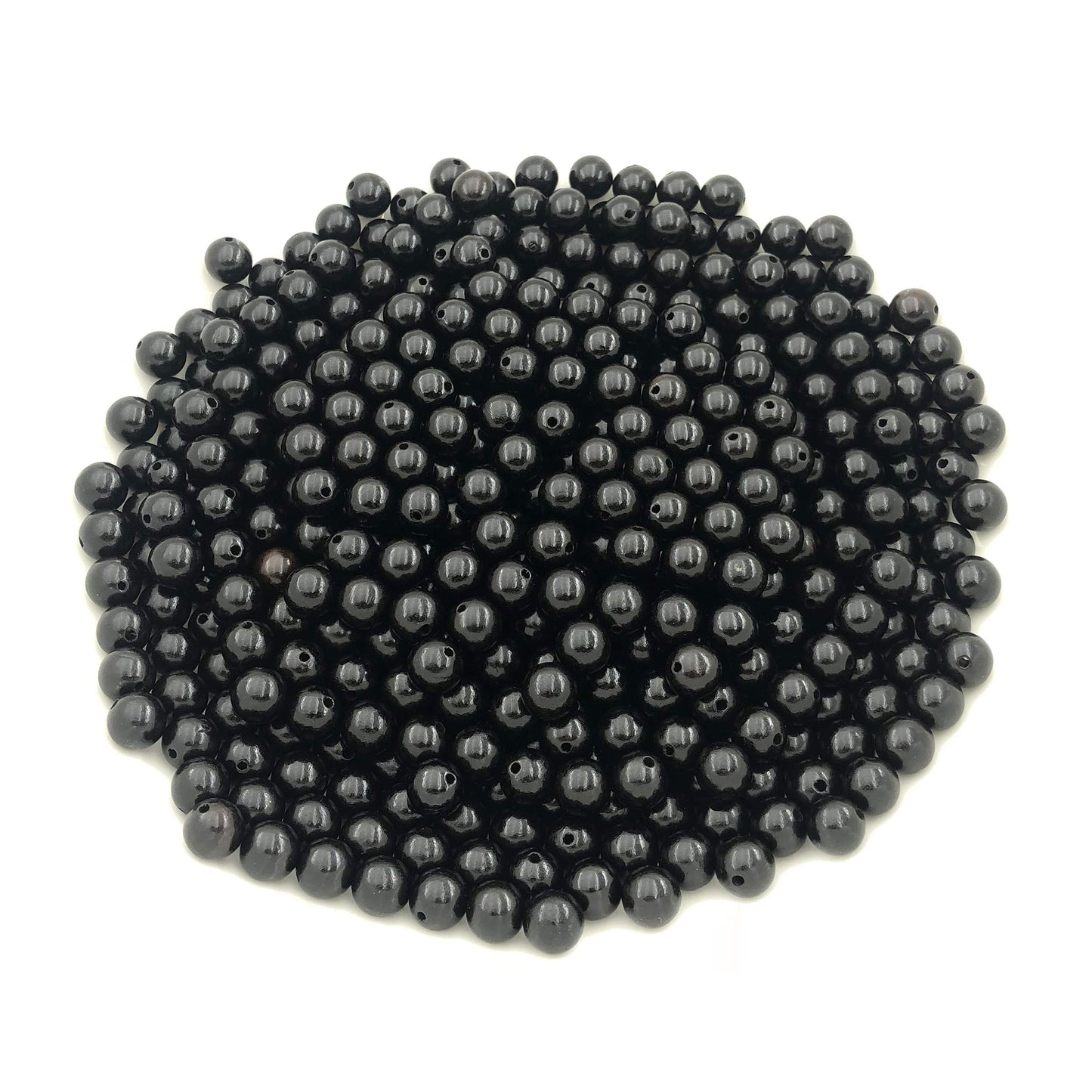 CarpenterC 200pcs 6mm Gorgeous Natural Round Polished Rosewood Loose Beads for Jewelry Making DIY Handmade Crafts