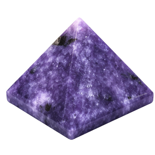 Amazing Gemstone Lepidolite Pyramid Crystal Healing Stones - 2" Great Pyramid Figurine of Natural Stone Pyramid for Meditation, Reiki, Chakra Balancing and Crystal Pyramids Grid