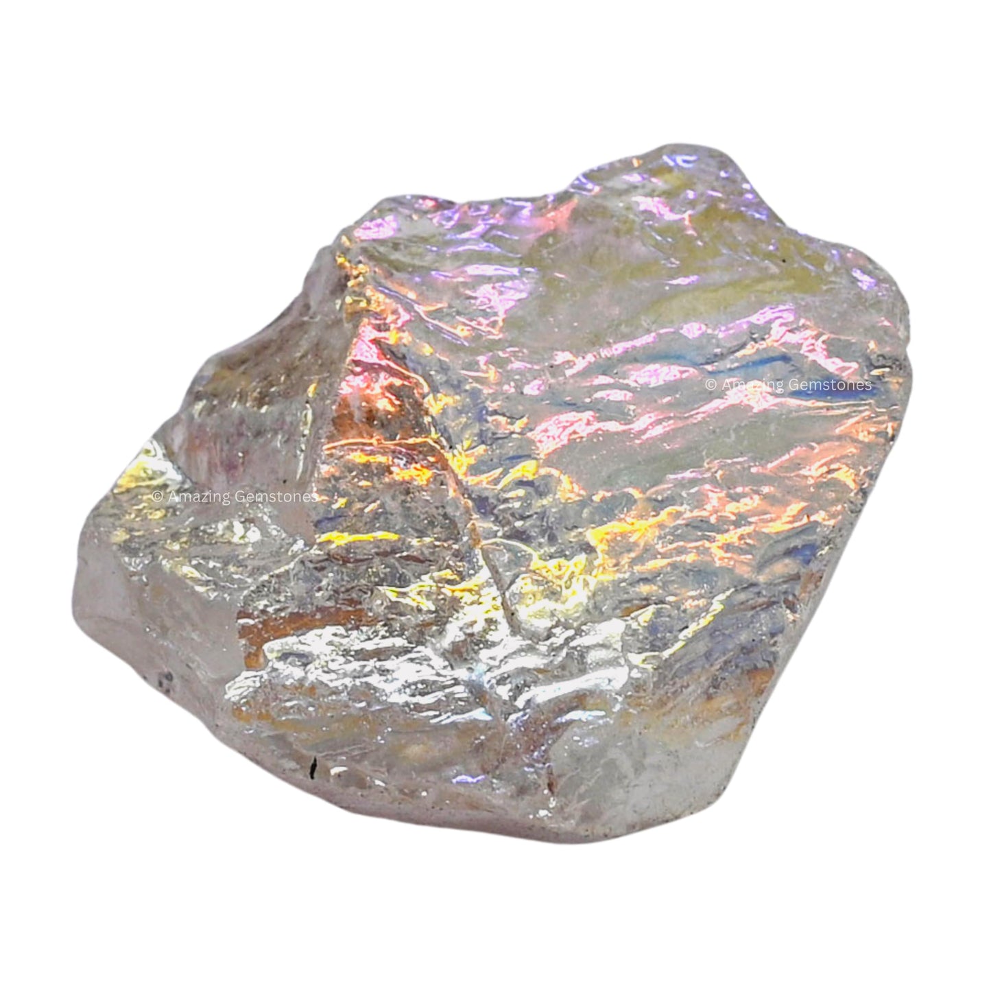 Amazing Gemstone Angel Aura Quartz Raw Crystals and Healing Stones, Natural Rocks for Meditation and DIY Raw Stones and Crystals (1 lb)