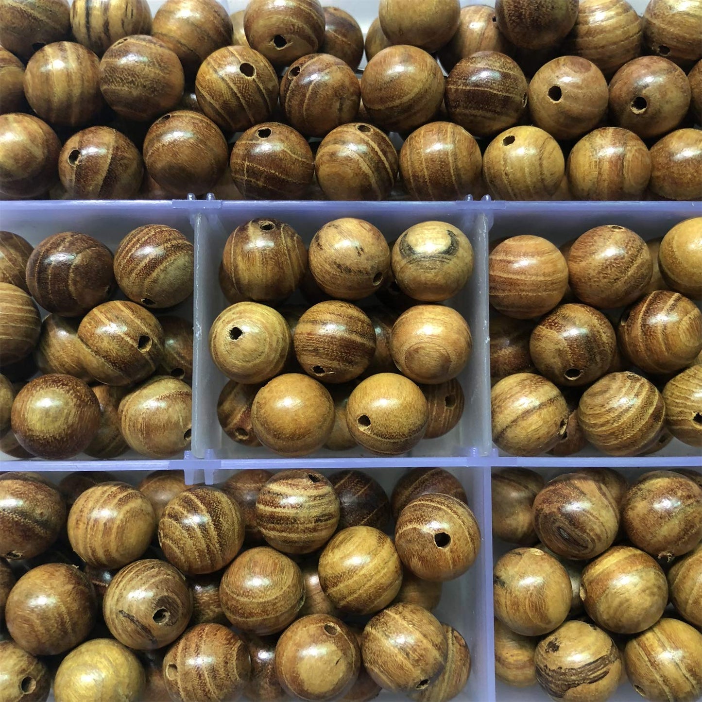 CarpenterC 200pcs 6mm Gorgeous Natural Round Polished Rosewood Loose Beads for Jewelry Making DIY Handmade Crafts