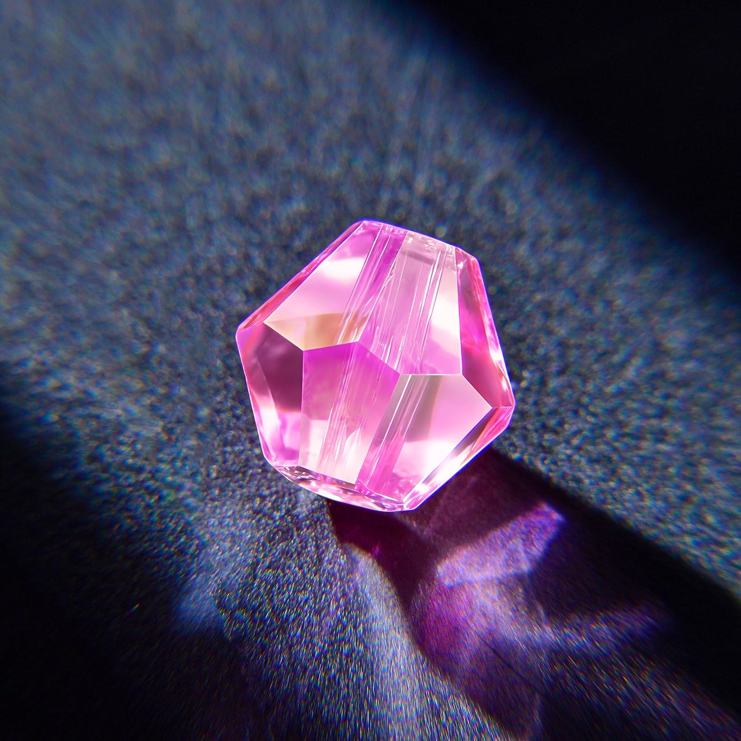 1550PCS Bicone Crystal Glass Beads Set for Jewelry Making, 3mm 4mm 6mm 8mm Sparkling Faceted Beads Sorted by Size for Bracelets, Necklaces, Suncatchers & DIY Crafts(Light Rose Red)