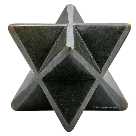 Amazing Gemstone Blue Aventurine Merkaba Crystal - 1 Inches Metaphysical Merkaba Star for Meditation - Energetic Tetrahedron Crystal and Healing Stones for Spiritual Growth and Healing (20-25mm)