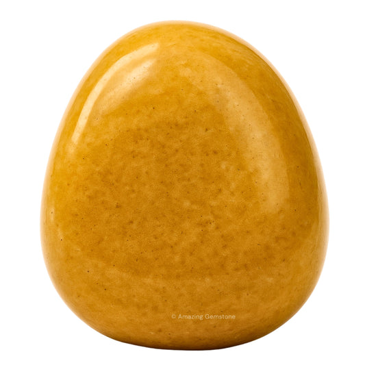 Amazing Gemstone Yellow Jasper Crystals and Healing Stones Tumbled - 1 Oz Yellow Jasper Stone, Natural Healing Stones for Energy Balance, Stress Relief - Polished Gems Rocks