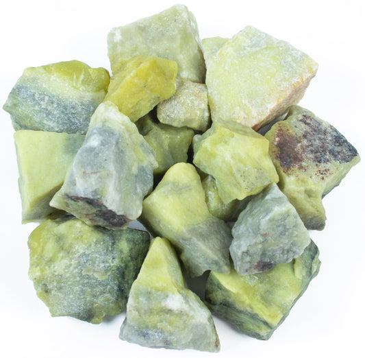 Crocon® 1LB Serpentine Rough Bulk Rocks Natural Stone Spiritual Gifts Raw Gemstone Crystals and Stones Tumbling Cabbing Polishing Gem Mining Chakra Balancing Reiki Healing Good Luck Home Office Decor