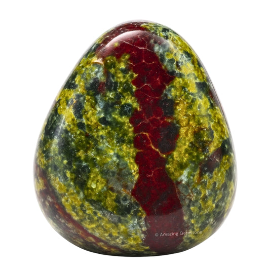 Amazing Gemstone Dragon Bloodstone Crystals and Healing Stones Tumbled - 1 oz Dragon Bloodstone Stone, Healing Stones for Energy Balance, Stress Relief - Premium Polished Gems Rocks for Meditation