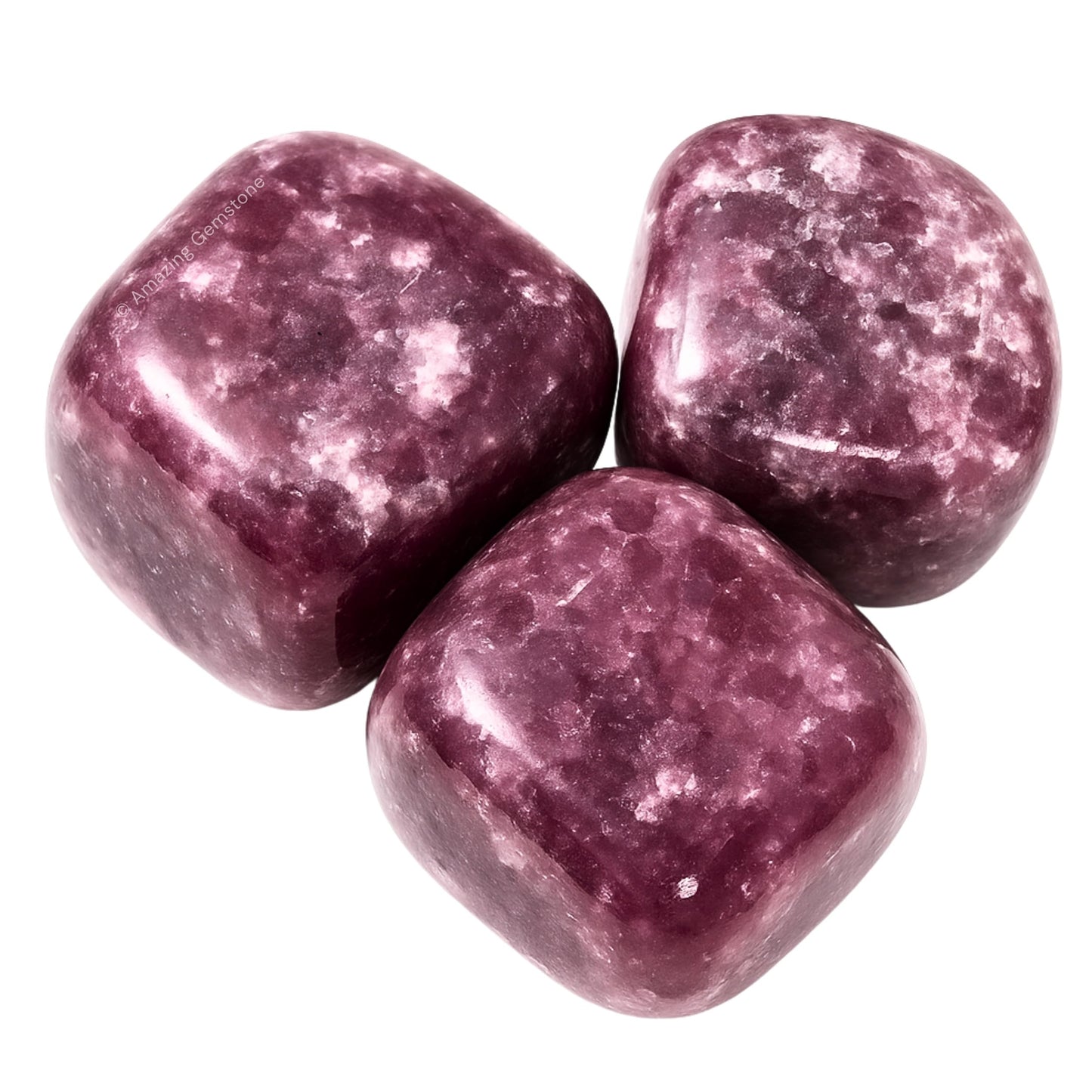 Amazing Gemstone Lepidolite Crystals&Healing Stones - 1oz Lepidolite Stone Gem Stones, Healing Stones for Energy Balance, Stress Relief - Premium Polished Gems Rocks for Meditation&Wellness