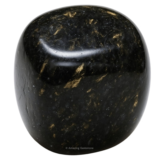 Amazing Gemstone Nuummite Crystals & Healing Stones Tumbled - 1oz Nuummite Stone Gem Stones, Healing Stones for Energy Balance,Stress Relief - Premium Polished Gems Rocks for Meditation & Wellness