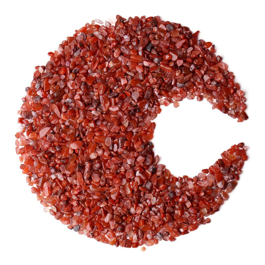 ZHIYUXI Carnelian Crystal Chips Bulk Fish Tank Gravel Vase Filler Stones Bulk Crushed Crystals Gemstone Polished Natural Quartz Healing Crystals Stone Glass Stones Fish Rocks