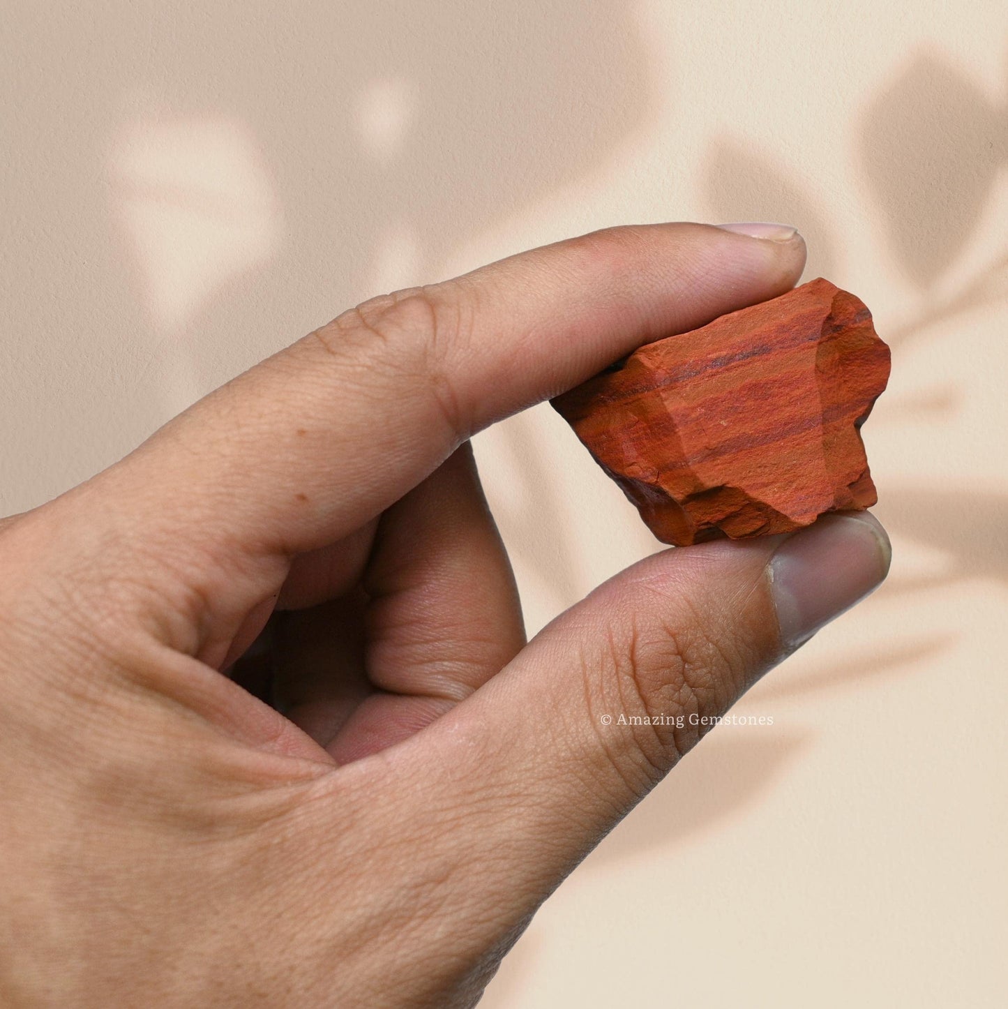 Amazing Gemstone 2 Pieces Red Jasper Raw Crystals and Healing Stones, Natural Rocks for Tumbling and DIY Raw Stones and Crystals