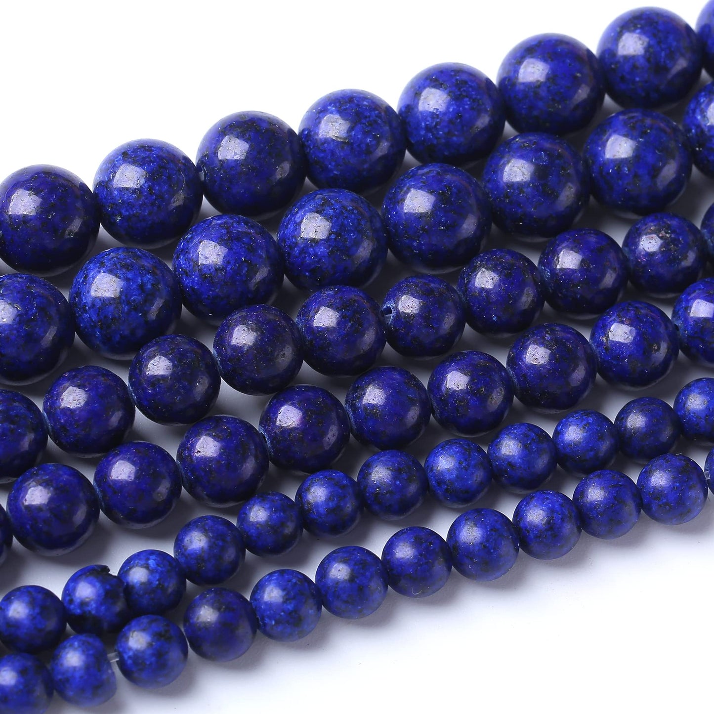 8MM Lapis Lazuli Stone Round Loose Beads Natural Gem Beads Crystal Energy Stone Beads for Jewelry Making DIY Bracelet Necklace