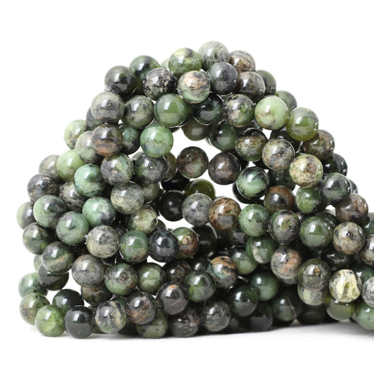 CHEAVIAN 45PCS 8mm Natural Chrysoprase Round Loose Beads for Jewelry Making 1 Strand 15"