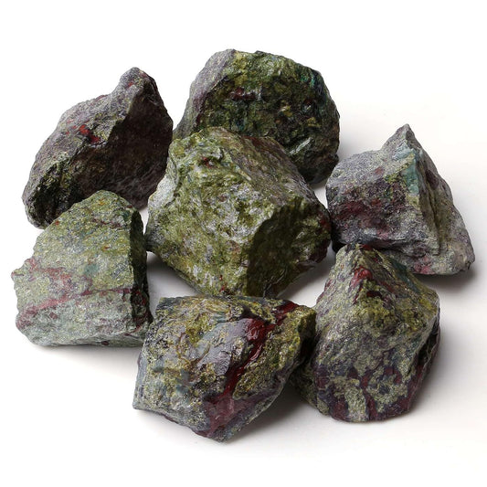 LAIDANLA 2" 1lb Dragon Blood Natural Rough Stones Crystal Large Raw Crystals Bulk Healing Gemstones for Reiki Healing Tumbling Fountain Rocks Wire Wrapping Decoration Cabbing Lapidary
