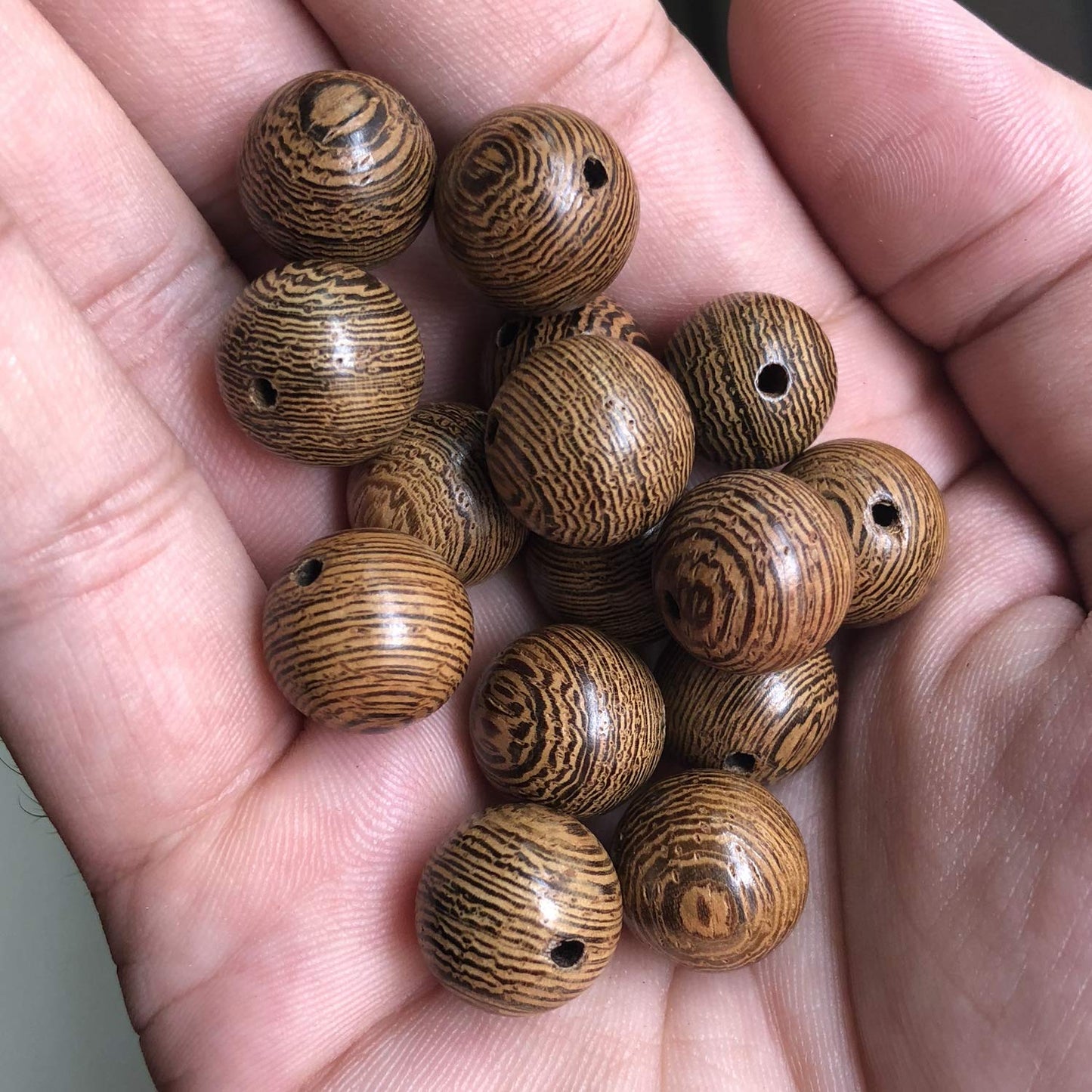 CarpenterC 200pcs 10mm Gorgeous Natural Round Polished Rosewood Loose Beads for Jewelry Making DIY Handmade Crafts