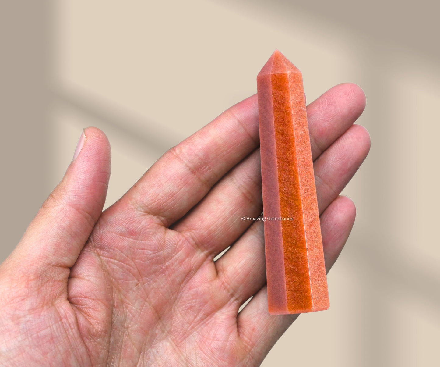 Amazing Gemstone Chocolate Jasper Crystal Towers - Natural Healing Crystal Point Obelisk for Reiki Healing and Crystal Grid (3" to 4" INCH)