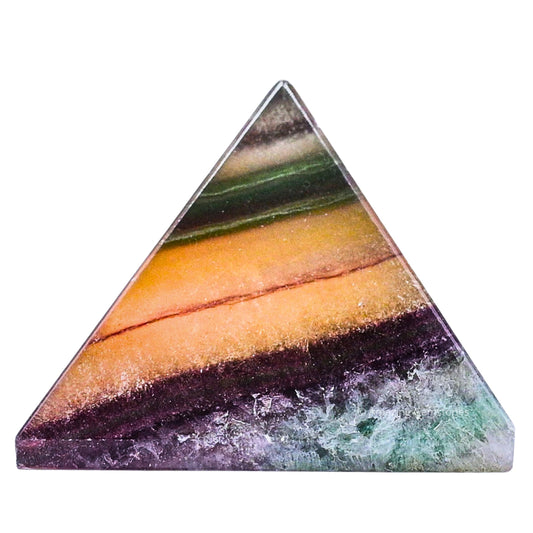 Amazing Gemstone Fluorite Pyramid Crystal Healing Stones - 1" Great Pyramid Figurine of Natural Stone Pyramid for Meditation, Reiki, Chakra Balancing and Crystal Pyramids Grid