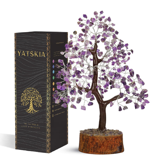 Amethyst Crystal Tree, Healing Crystals, Purple Room Decor, Crystal Decor, Crystal Tree, Purple Desk Accessories, Purple Decor Tree, Spiritual Decor, Feng Shui Decor, Amethyst Crystal Rock Tree 10-12"