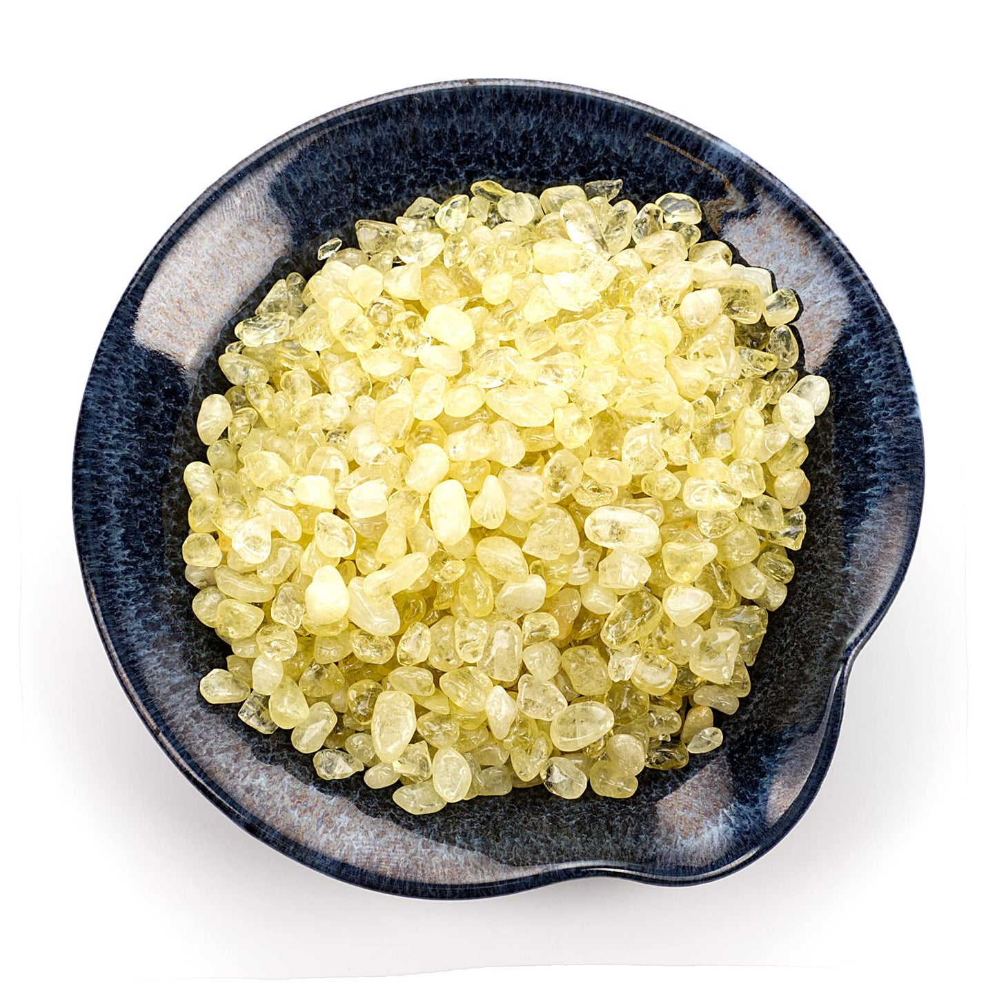 Cherry Tree Collection 1/2 Pound Polished Tumbled Gemstone Chips, Pebbles, Crystal Chips Bulk for Jewelry Making, Healing, Plants, Succulents, Aquariums, Decoration, Chakra (Lemon Jade)