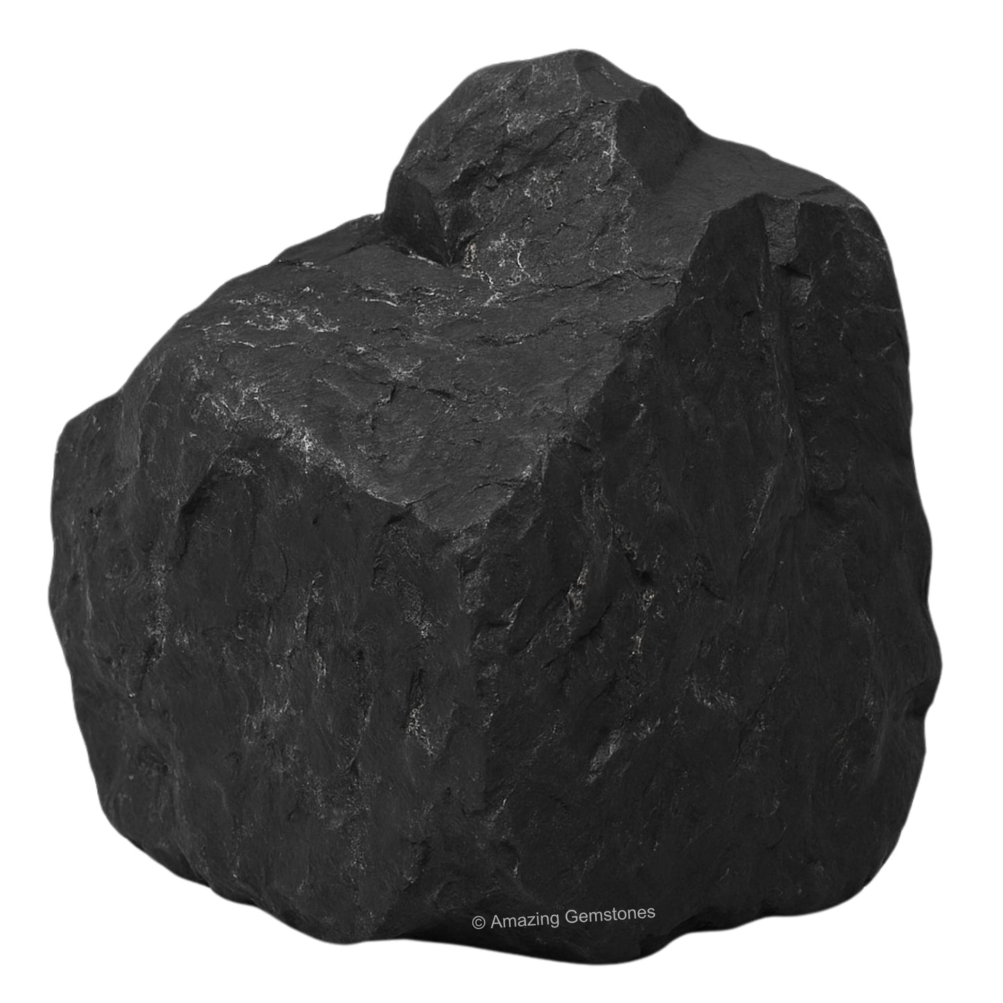 Amazing Gemstone Shungite Raw Crystals and Healing Stones, Natural Rocks for Tumbling and DIY Raw Stones and Crystals (1 Piece)
