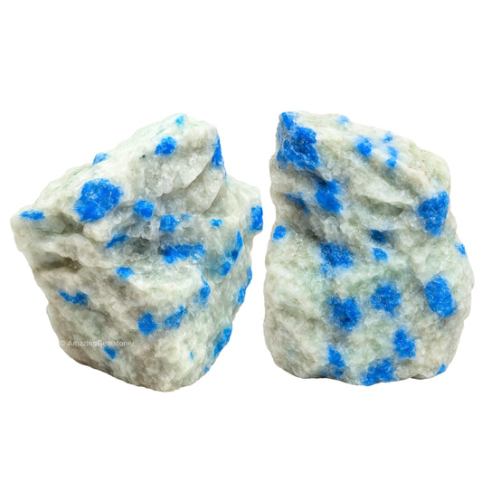 Amazing Gemstone 2 Pieces K2 Jasper Raw Crystals and Healing Stones, Natural Rocks for Tumbling and DIY Raw Stones and Crystals