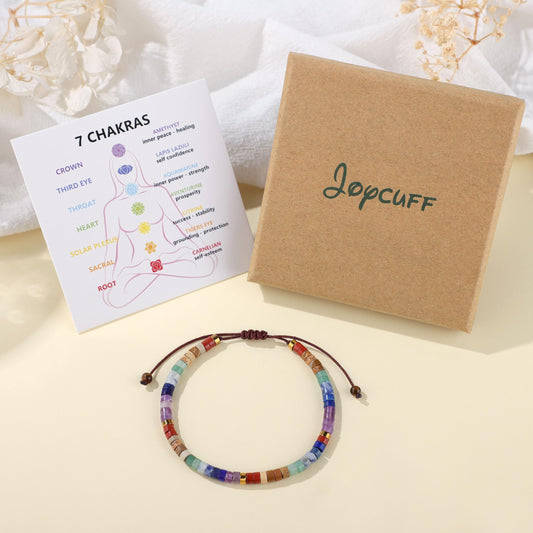 JoycuFF Chakra Bracelets for Women Crystals and Healing Stones Crystal Bracelet for Women Healing Crystals Meditation Relaxing Gifts for Womens Bracelets Anxiety Relief Items 7 Chakras