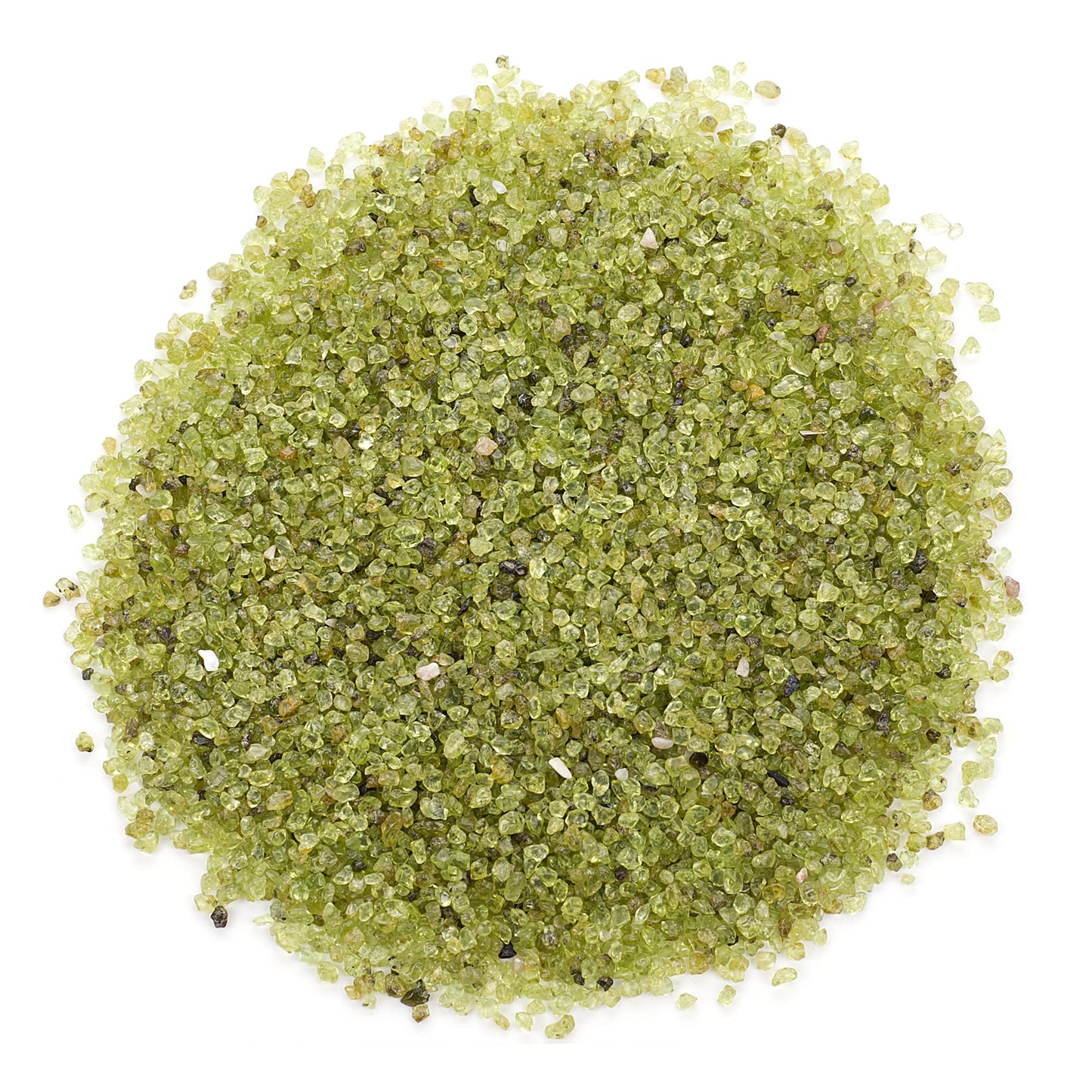 Cherry Tree Collection 1/2 Pound Polished Tumbled Gemstone Chips, Pebbles, Crystal Chips Bulk for Jewelry Making, Healing, Plants, Succulents, Aquariums, Decoration, Chakra (Peridot-S)