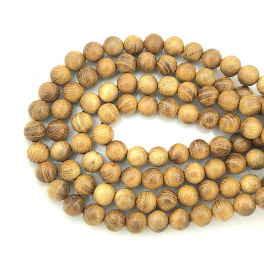 CarpenterC 500pcs 10mm Gorgeous Natural Round Polished Rosewood Loose Beads for Jewelry Making DIY Handmade Crafts