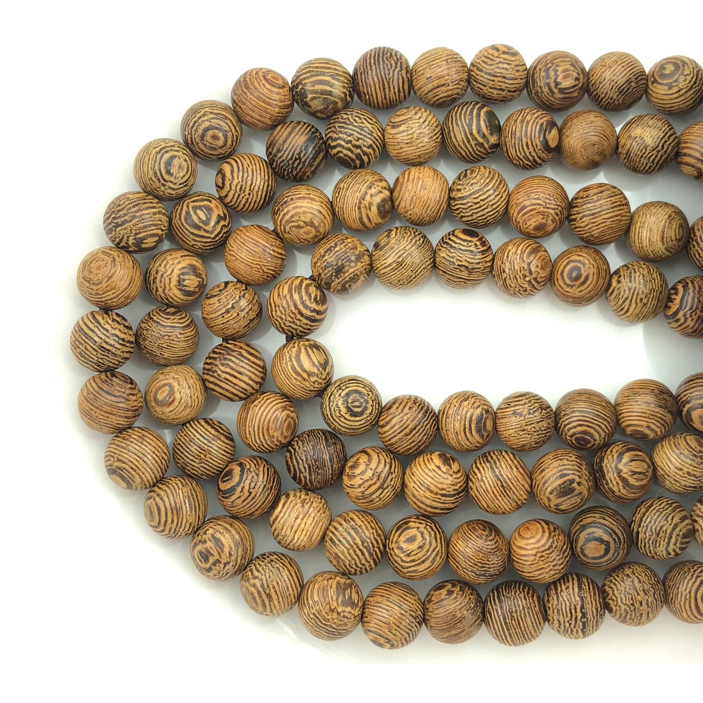 CarpenterC 500pcs 8mm Gorgeous Natural Round Polished Rosewood Loose Beads for Jewelry Making DIY Handmade Crafts