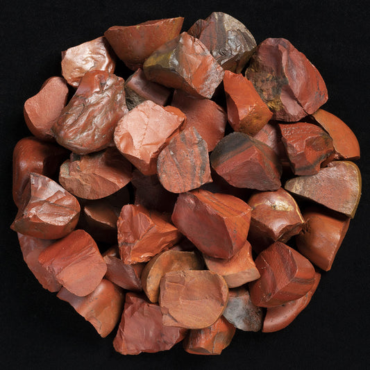 Crocon® 1LB Red Jasper Rough Bulk Rocks Natural Stone Spiritual Gifts Raw Gemstone Crystals and Stones Tumbling Cabbing Polishing Gem Mining Chakra Balancing Reiki Healing Home Office Décor