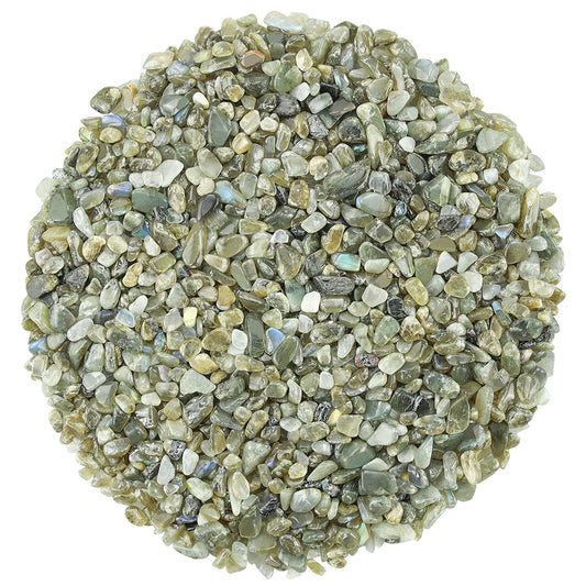 ZHIYUXI Labradorite Crystal Chips Bulk Fish Tank Decorations Aquarium Rocks Gravel Vase Filler Stones Crystals for Candle Making Witch Kit Gravel for Plants Quartz Sand Gemstone 0.44 lbs
