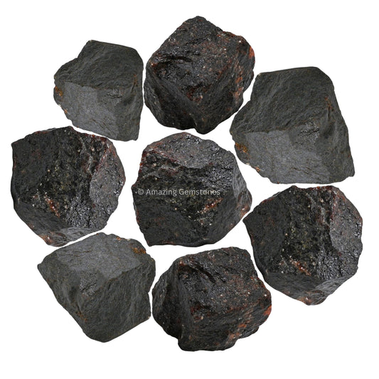 Amazing Gemstone Garnet Raw Crystals and Healing Stones, Natural Rocks for Tumbling and DIY Raw Stones and Crystals (1 lb)