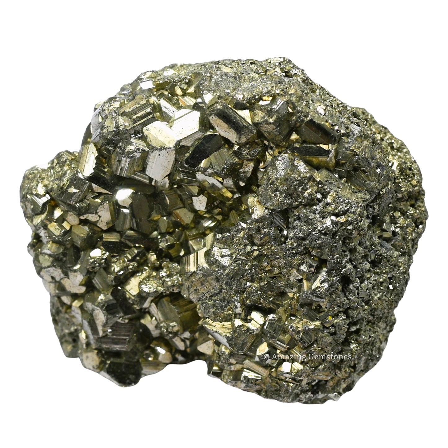 Amazing Gemstone Small Pyrite Crystal Stone Cluster Samples - Extra Large High Energy Natural Iron Pyrite Stone Pirita Piedra Original with Healing Properties (40-80 Gram)