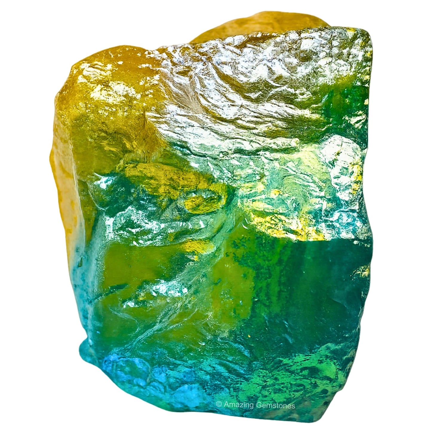 Amazing Gemstone 2 Pieces Yellow Aqua Aura Quartz Raw Crystals and Healing Stones, Natural Rocks for Meditation and DIY Raw Stones and Crystals