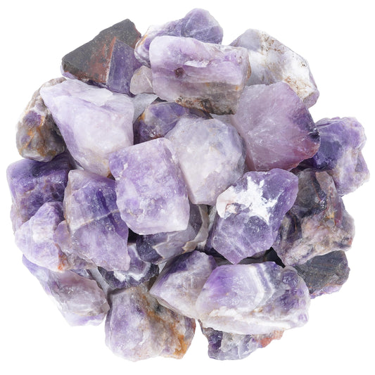 ZAICUS Amethyst Rough Rocks for Tumbling, Raw Stones and Crystals for Jewelry Making, Polishing, Cabbing, Lapidary, Fountain Rocks, Decoration, Wire Wrapping, Gem Mining, Reiki Healing 1 lb