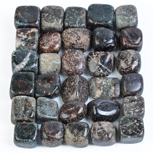 Crocon 1LB Garnet Tumbled Stones and Crystals Bulk 2000+ Carats, Polished Stones - Rock Collection - vase Filler tumbles Crystals Healing Reiki - Gemstone Gifts, Fountain tumbles Size 20 mm