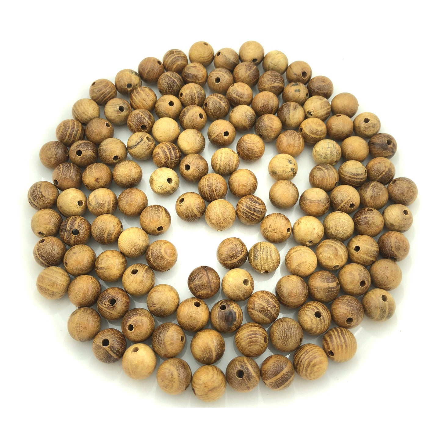 CarpenterC 500pcs 8mm Gorgeous Natural Round Polished Rosewood Loose Beads for Jewelry Making DIY Handmade Crafts