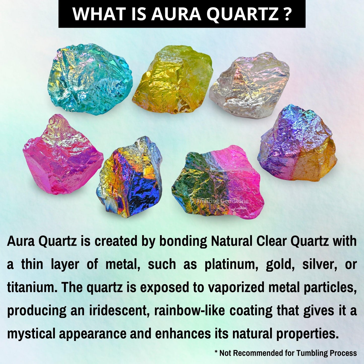 Amazing Gemstone Angel Aura Rose Quartz Raw Crystals and Healing Stones, Natural Rocks for Tumbling - DIY Raw Stones and Crystals, 2 Pieces