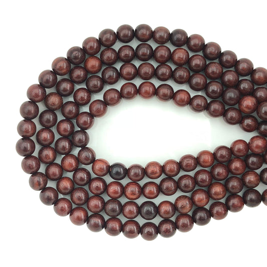 CarpenterC 500pcs 10mm Gorgeous Natural Round Polished Rosewood Loose Beads for Jewelry Making DIY Handmade Crafts