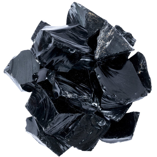 Black Obsidian Raw Stones for Tumbling, Rough Gemstones and Crystals, Jewelry Making, Polishing, Cabbing, Lapidary, Fountain Rocks, Decoration, Wire Wrapping, Gem Mining, Reiki Healing 1 lb
