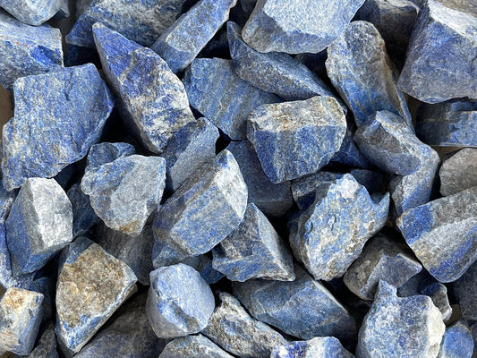 GAF TREASURES Wholesale Raw Lapis Lazuli Crystals, Natural Lapis Lazuli Stone, Natural Rough Lapis Lazuli Crystals, Lapis Lazuli Rough, Lapis Lazuli Healing Crystals (Lapis Lazuli, 0.5 Pound)