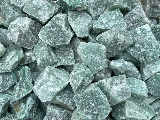 GAF TREASURES Wholesale Raw Green Aventurine Crystals, Natural Green Aventurine Stone, Rough Green Aventurine Crystals, Healing Crystals (Green Aventurine, 0.5 Pound)